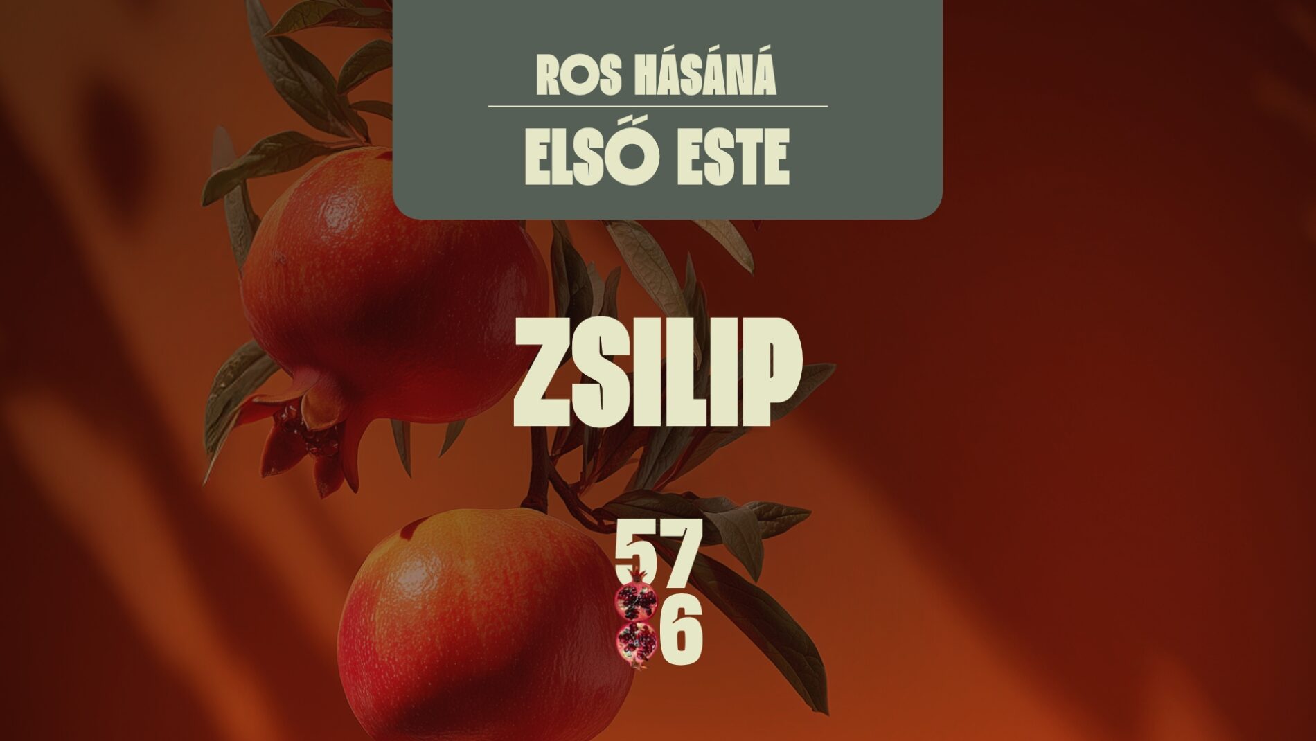 Ros Hásáná első vacsora a Zsilipben
