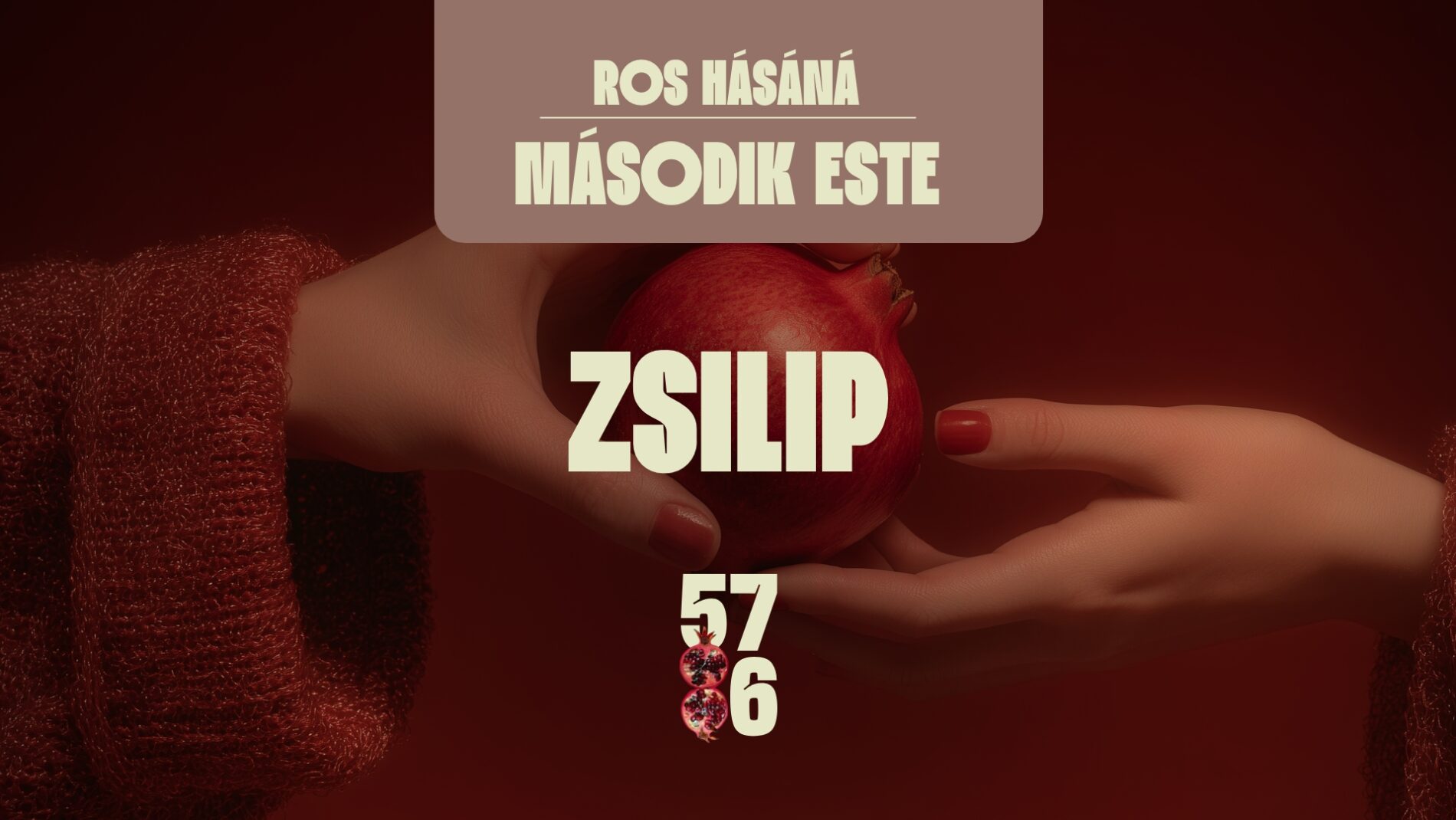 Ros Hásáná második vacsora a Zsilipben