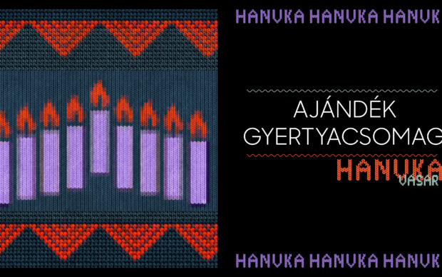 Ajándék gyertyacsomag hanukára