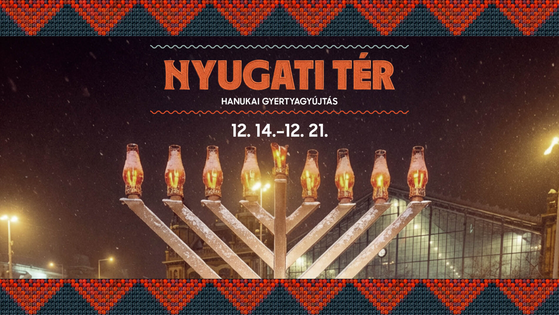 Gyertyagyújtás a Nyugati téren